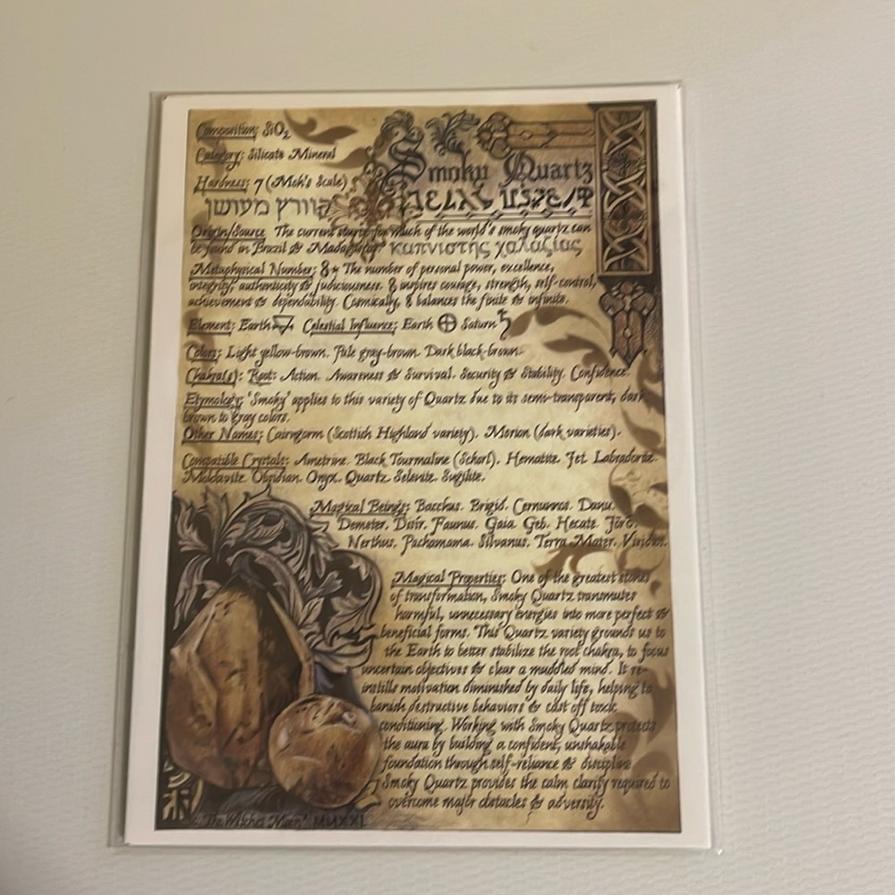Witches Moon Smoky Quartz Artwork
